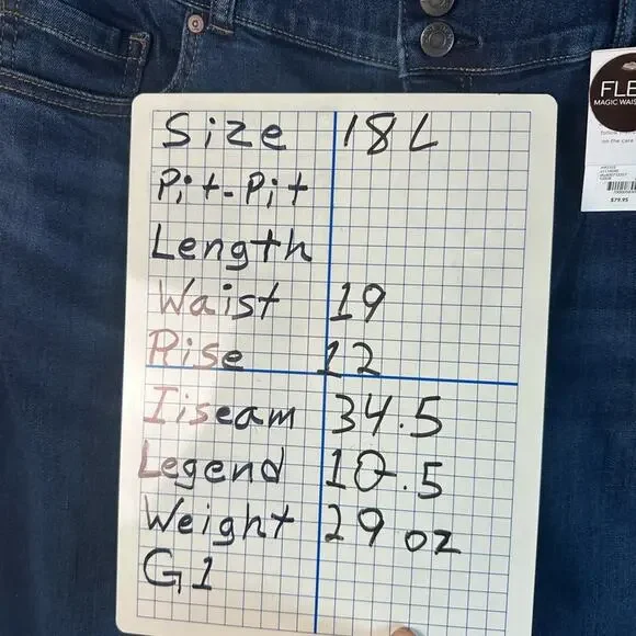 Lane Bryant Womens super stretch tighter tummy fit boot cut high rise long PL SZ - Picture 12 of 12